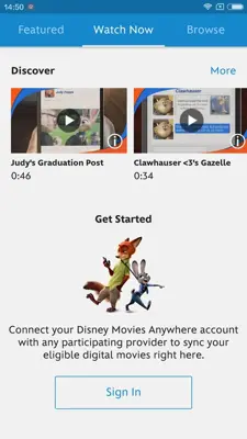 Disney Movies Anywhere android App screenshot 4